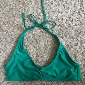 Teal Halter Bikini Top